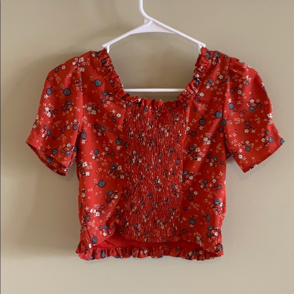 Floral Crop Top - Picture 3 of 3